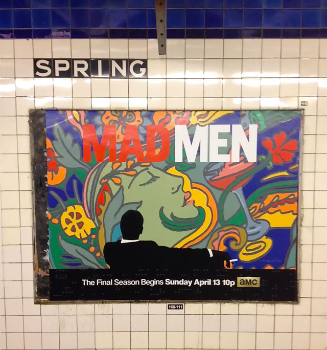 Glaser’s ‘Mad Men’ poster (photo by Andy Mills)